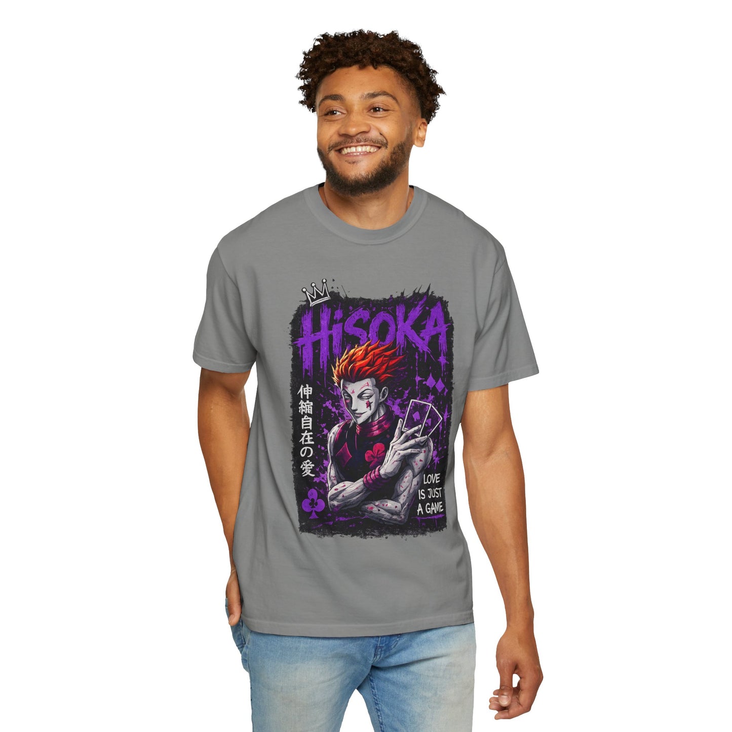 Hisoka Anime Graphic T-Shirt — "Love Is Just a Game" Villain Tee