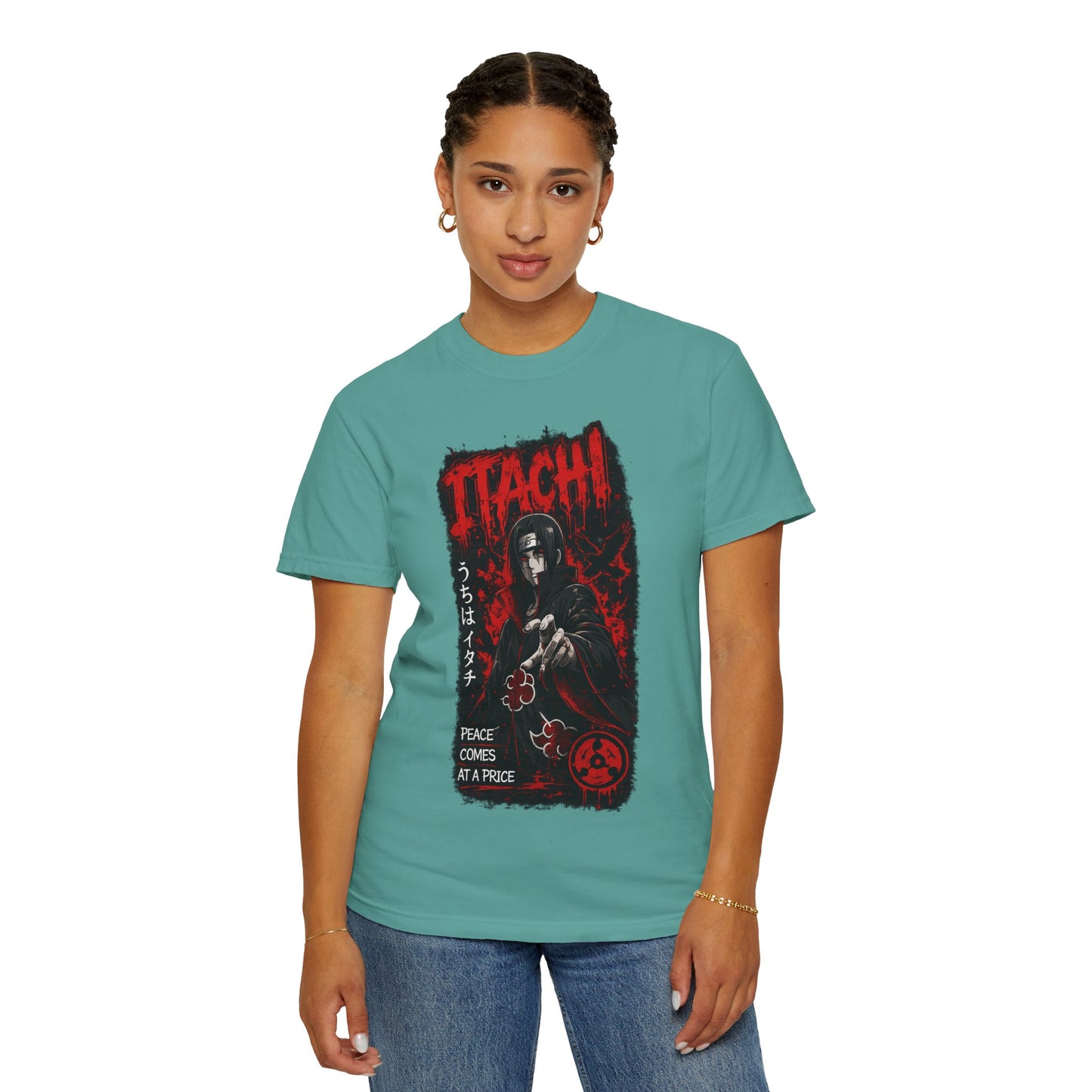 Itachi Graphic T-Shirt — Anime Villain Illustration "Peace Comes at a Price"
