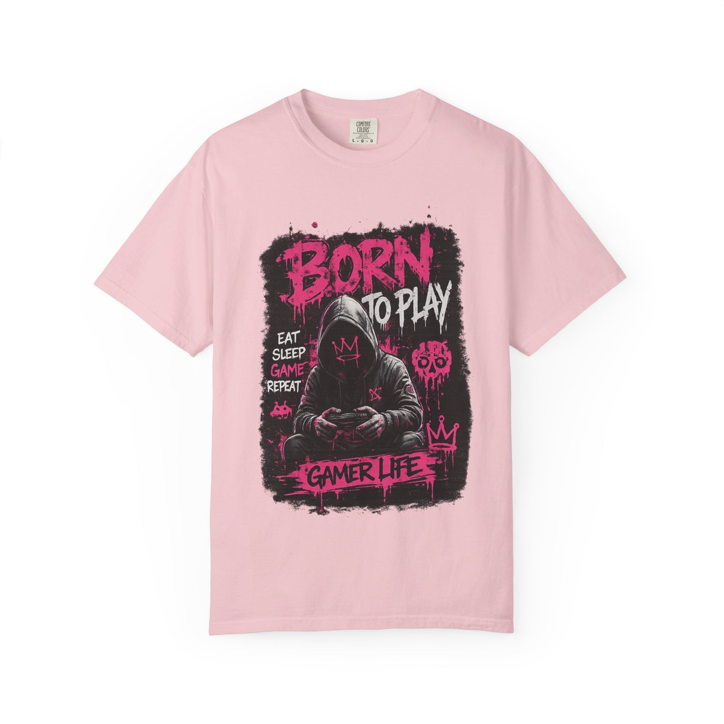Gamer Life T-Shirt — "Born to Play" Hooded Player Graphic Tee
