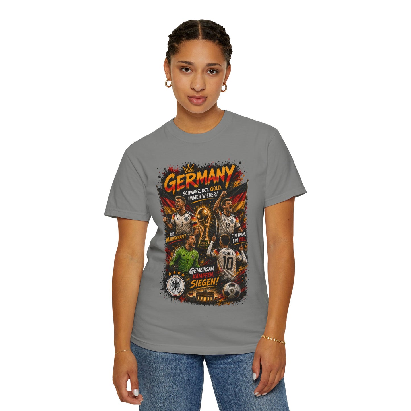 Germany Soccer Players Poster T-Shirt | World Cup Football Team Tee