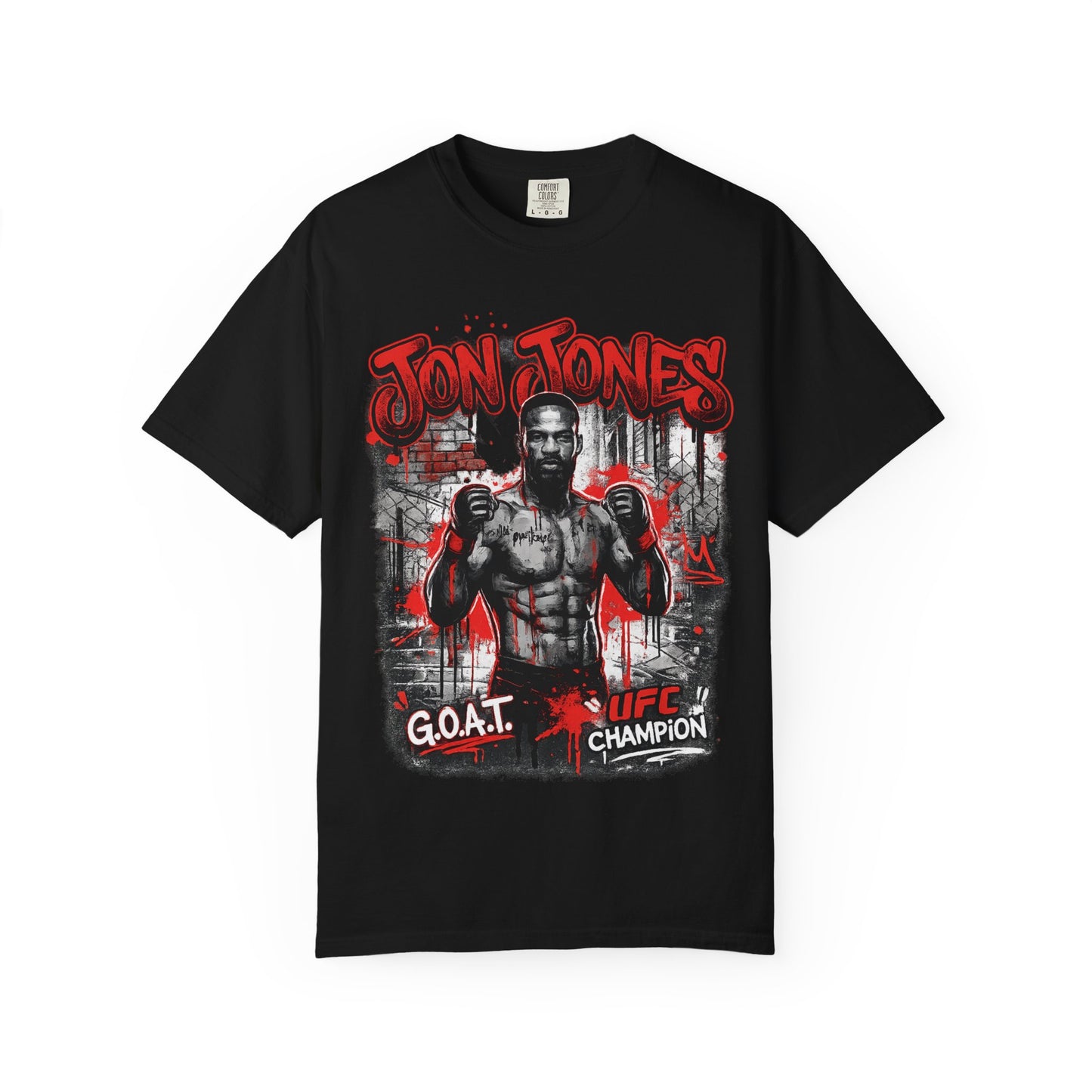 Boxing Champion Graphic T-Shirt — 'G.O.A.T. UFC Champion' Streetwear Tee
