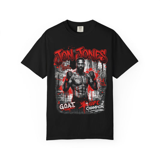Boxing Champion Graphic T-Shirt — 'G.O.A.T. UFC Champion' Streetwear Tee