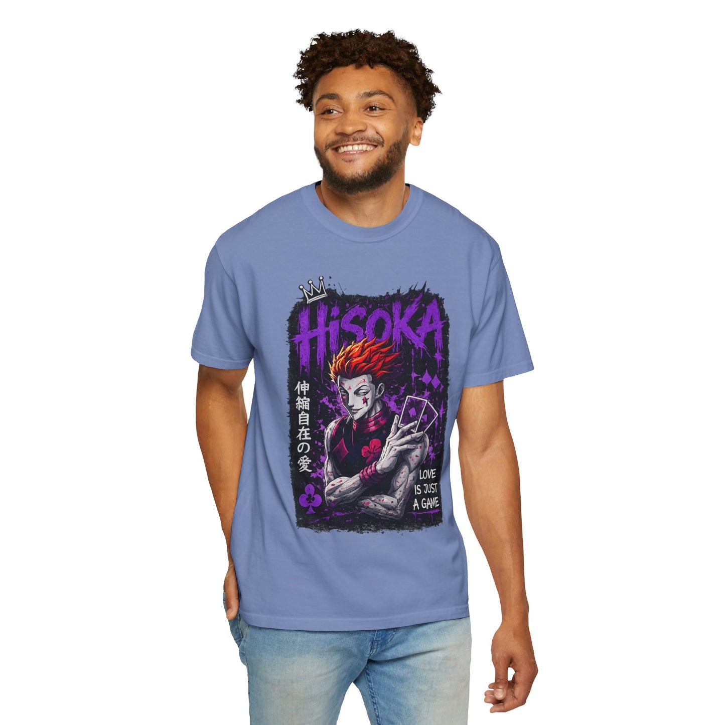 Hisoka Anime Graphic T-Shirt — "Love Is Just a Game" Villain Tee