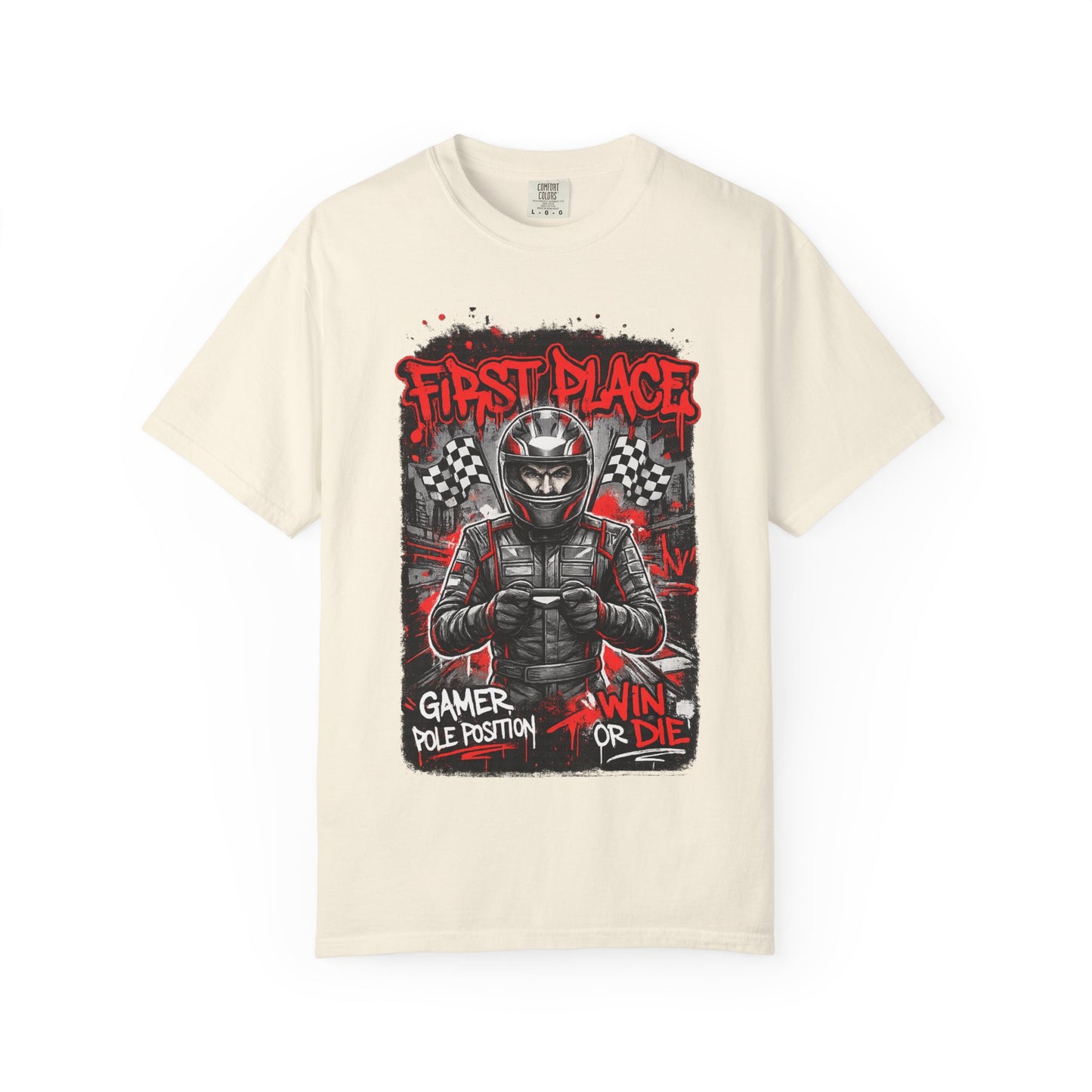 First Place "Win or Die" Gamer Racing T-Shirt