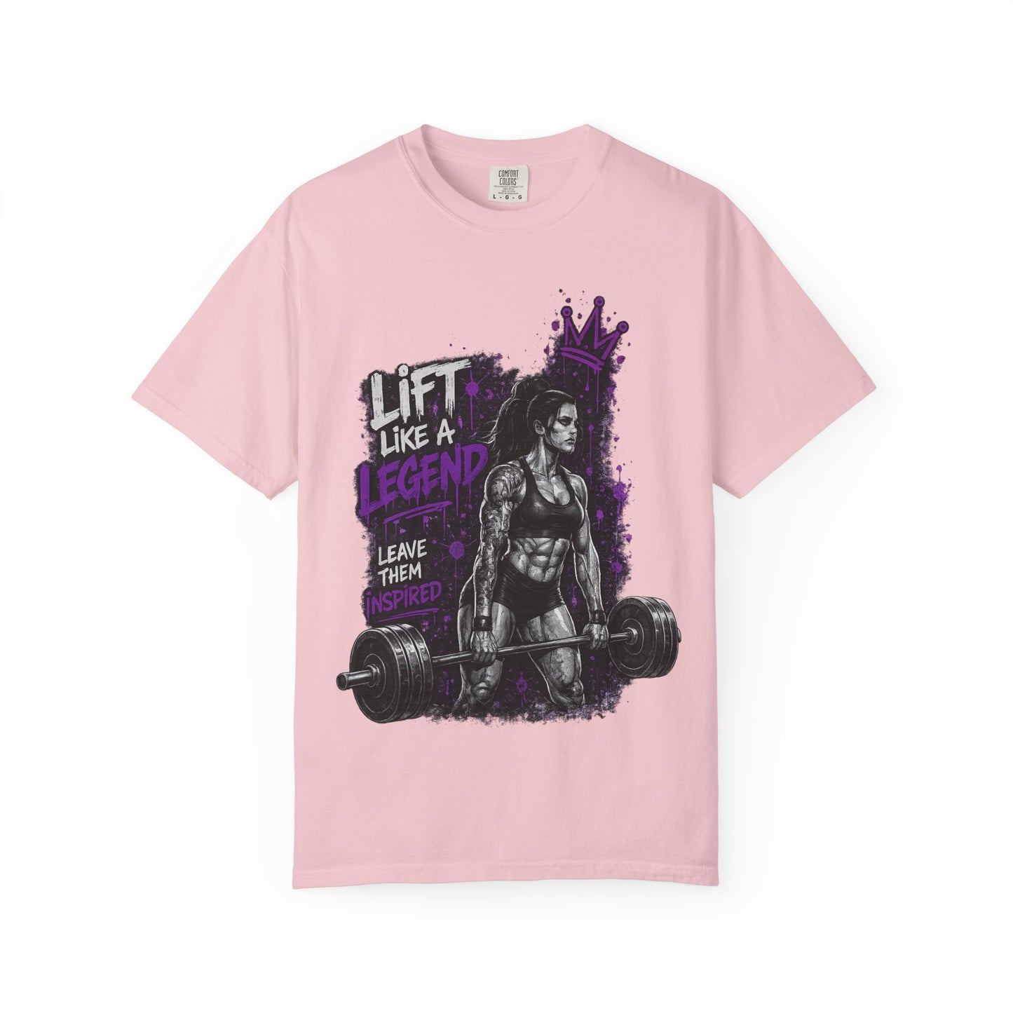 Lift Like a Legend Weightlifting T-Shirt — Female Power Deadlift Gym Tee
