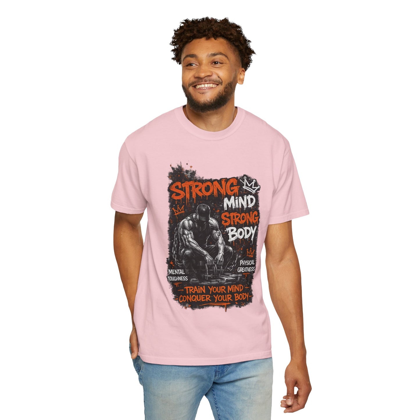 Strong Mind Strong Body T-Shirt – Train Your Mind, Conquer Your Body Gym Tee