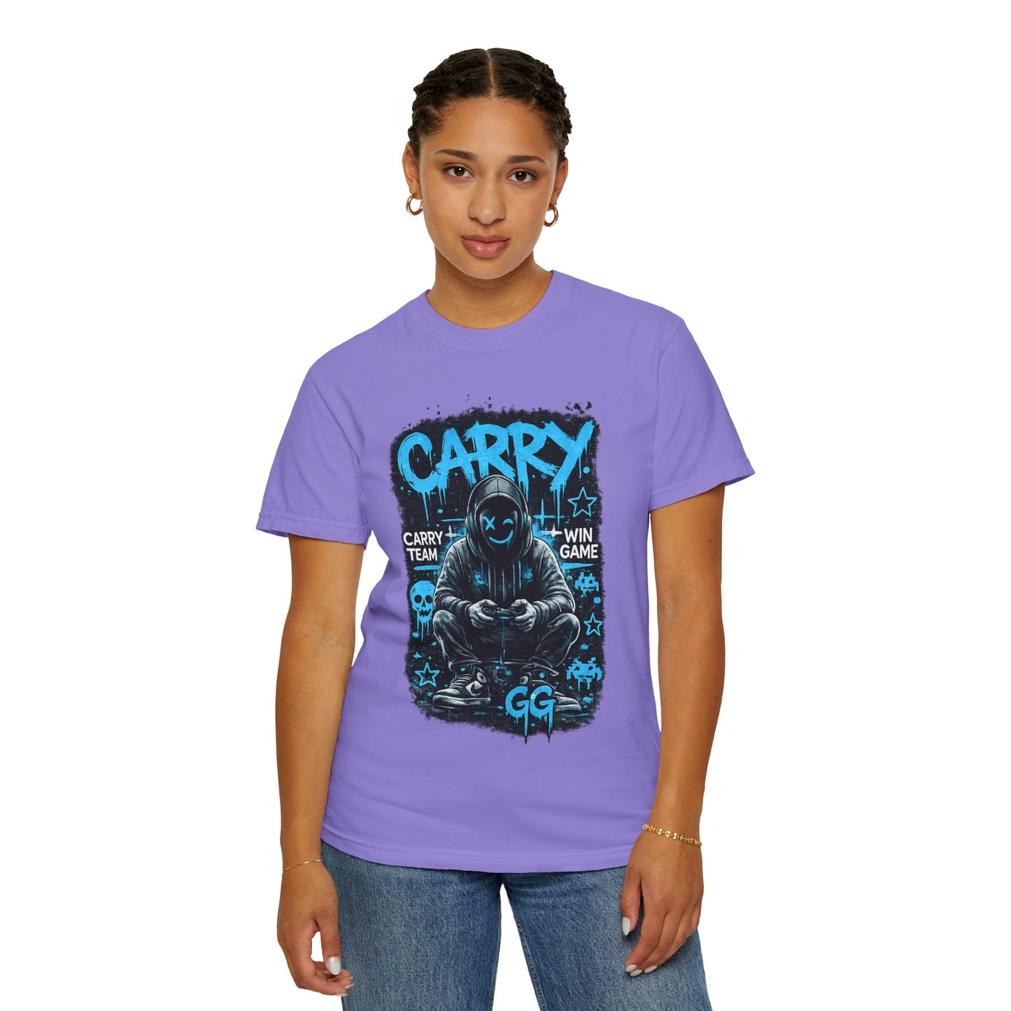 Carry Gamer Hoodie T-Shirt | Esports Gamer Graphic Tee