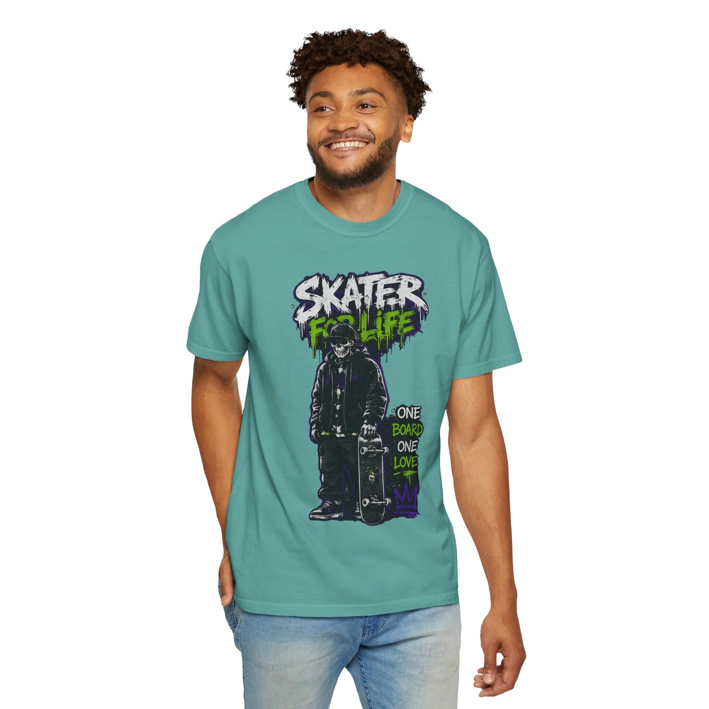 Skater for Life T-Shirt — One Board One Love Skateboard Graphic Tee