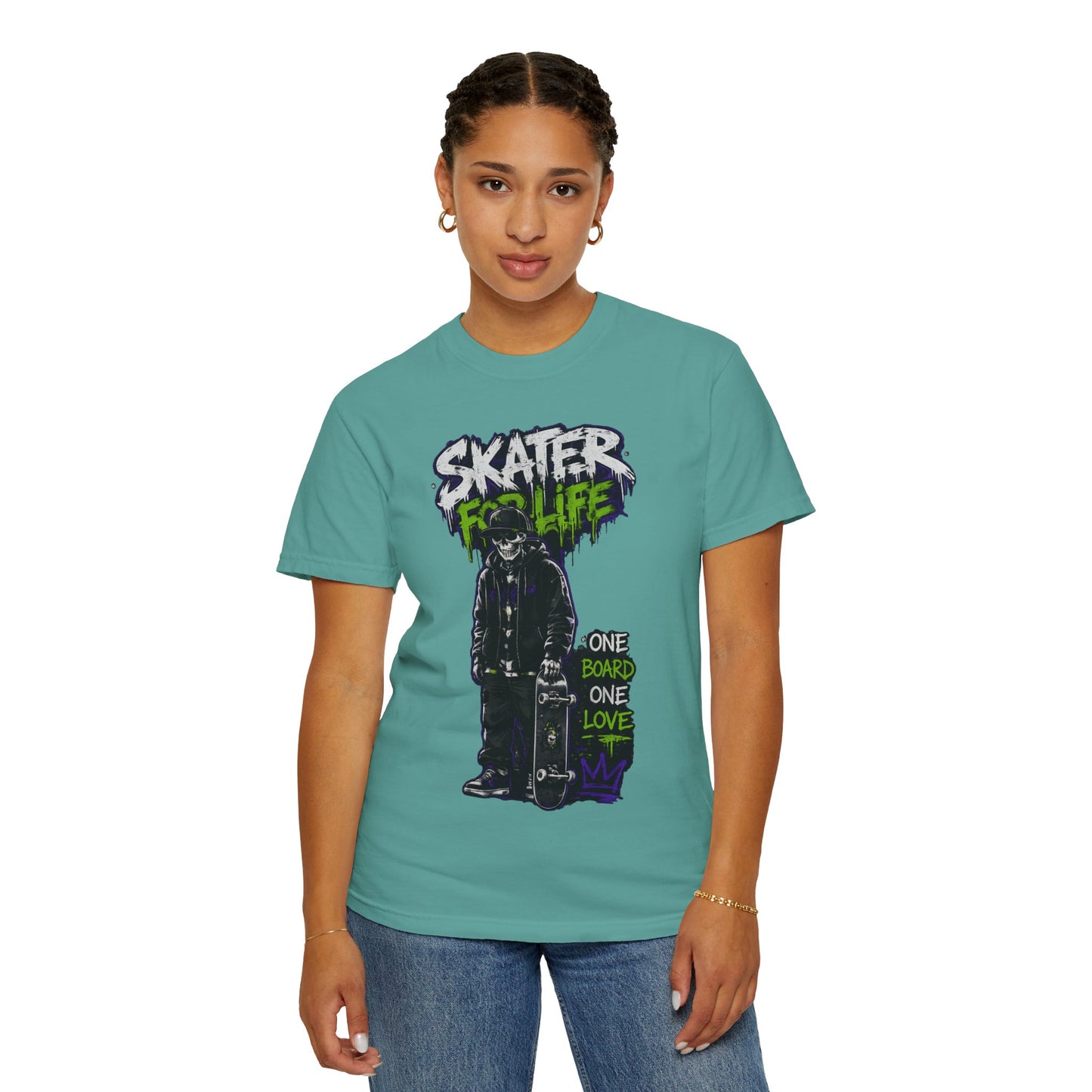 Skater for Life T-Shirt — One Board One Love Skateboard Graphic Tee