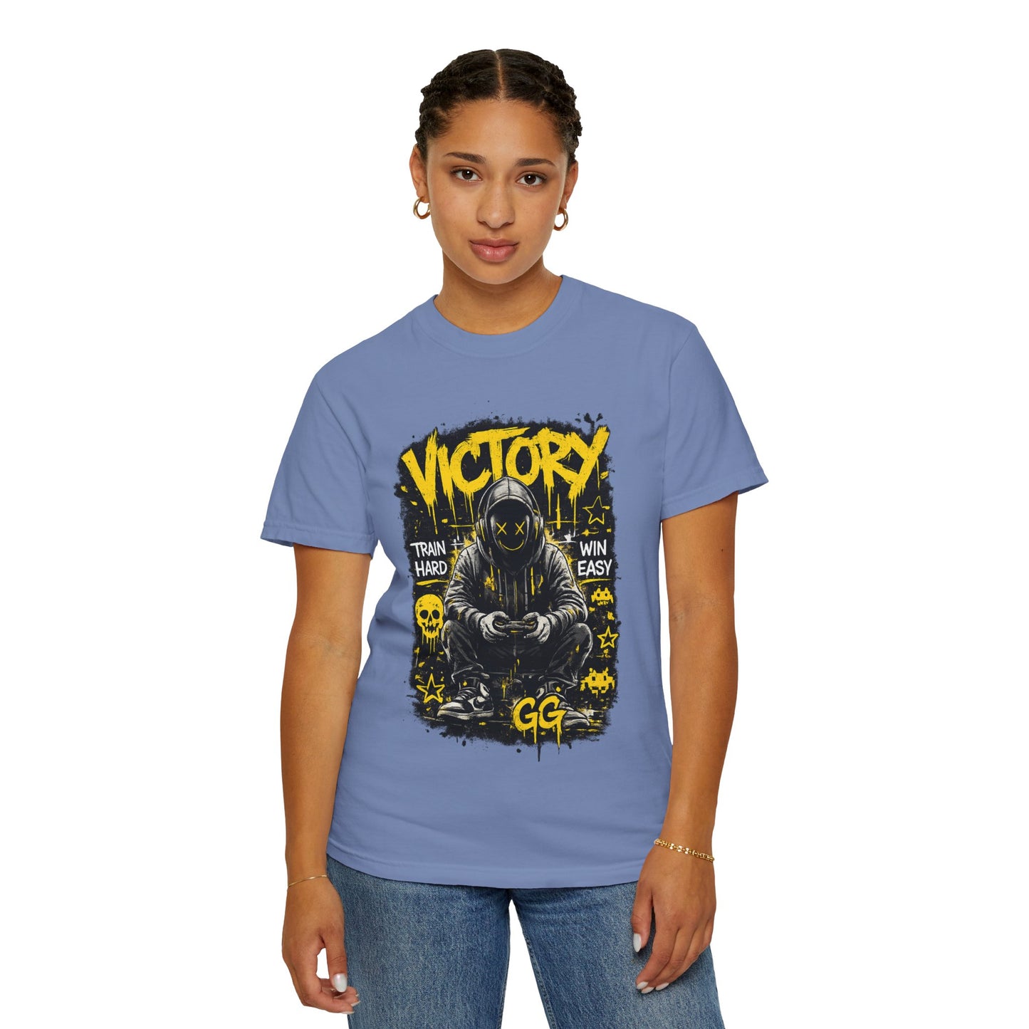 Victory Gamer Hooded Character T-shirt | GG Esports Graphic Tee