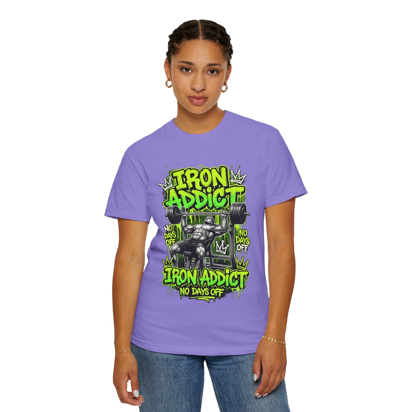 Iron Addict weightlifting graphic tee | T-Shirt