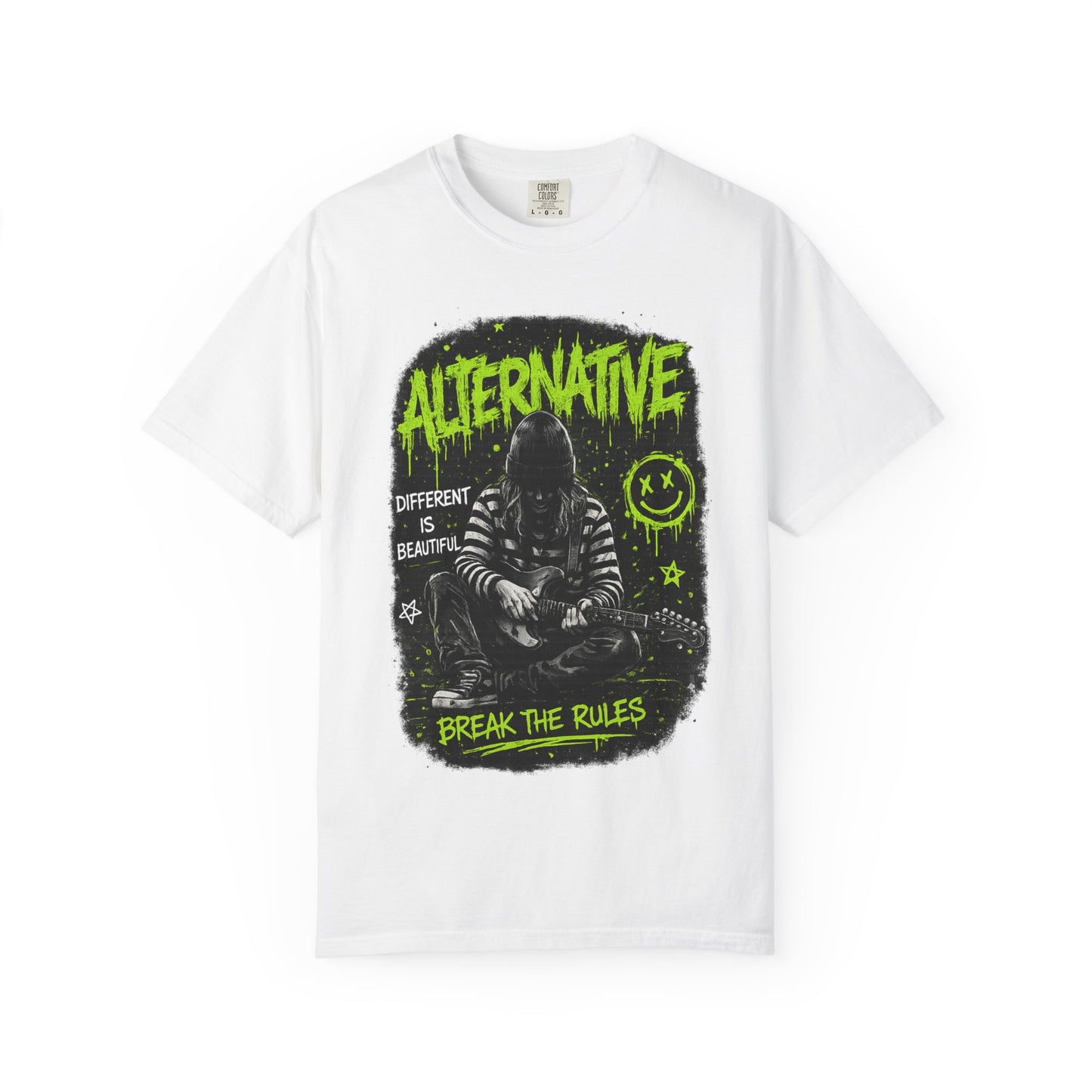 Alternative 'Break the Rules' Music Graphic T-Shirt