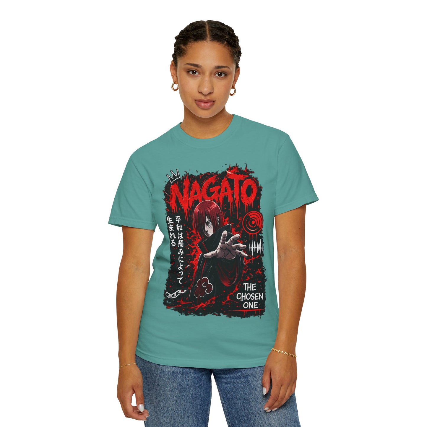 Nagato Graphic T-Shirt — 'The Chosen One' Anime Horror Tee
