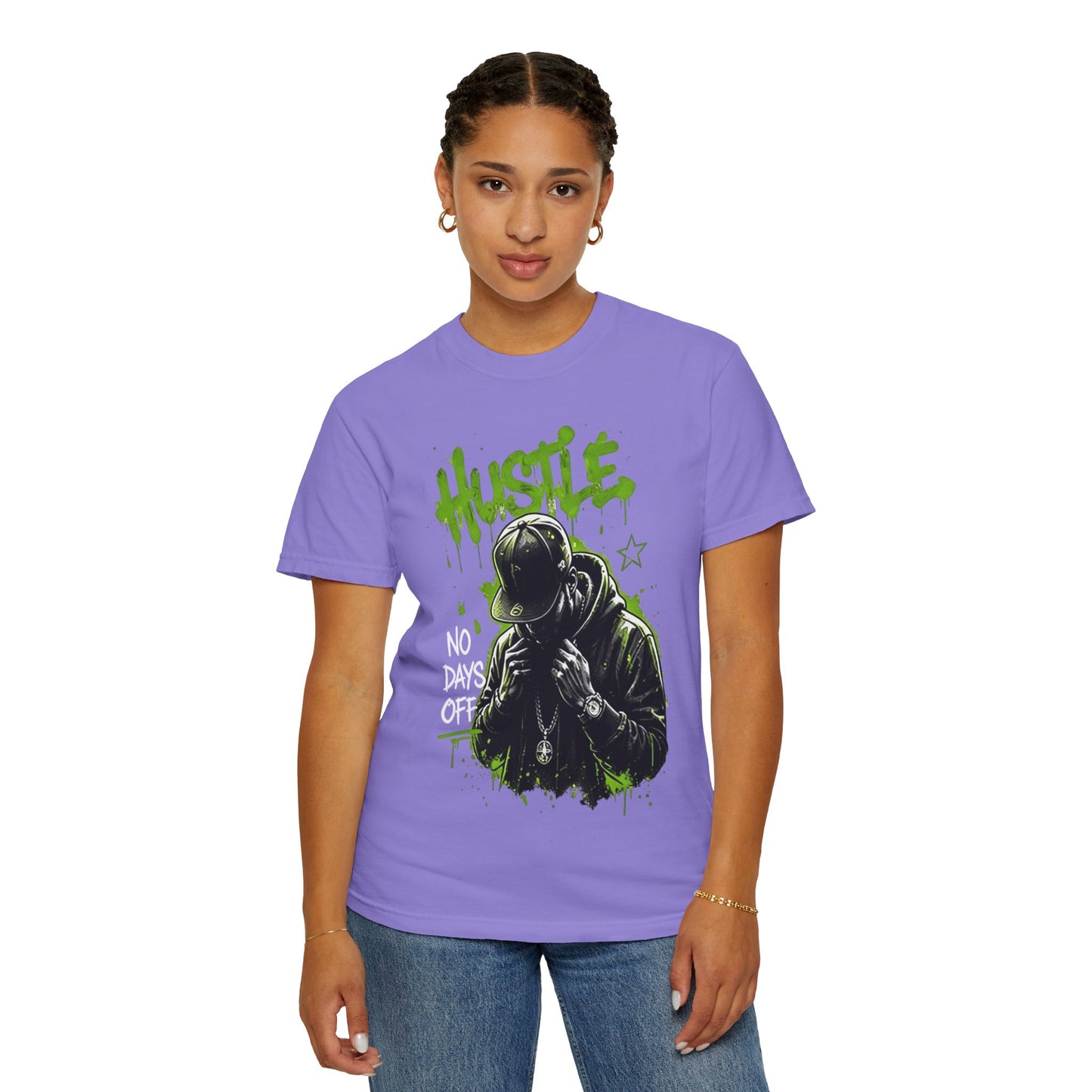Hustle Graffiti T-Shirt — Urban Rapper Illustration
