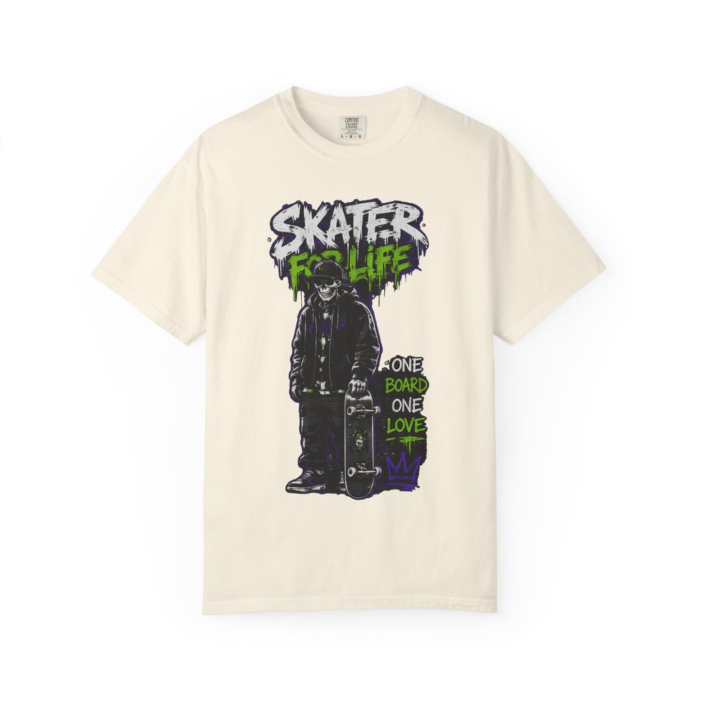 Skater for Life T-Shirt — One Board One Love Skateboard Graphic Tee