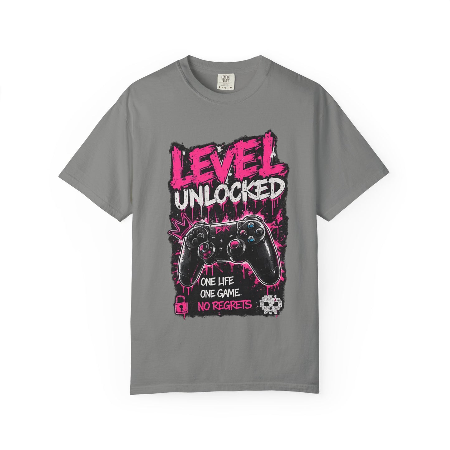 Level Unlocked Gamer T-Shirt — "One Life, One Game" Graphic Tee
