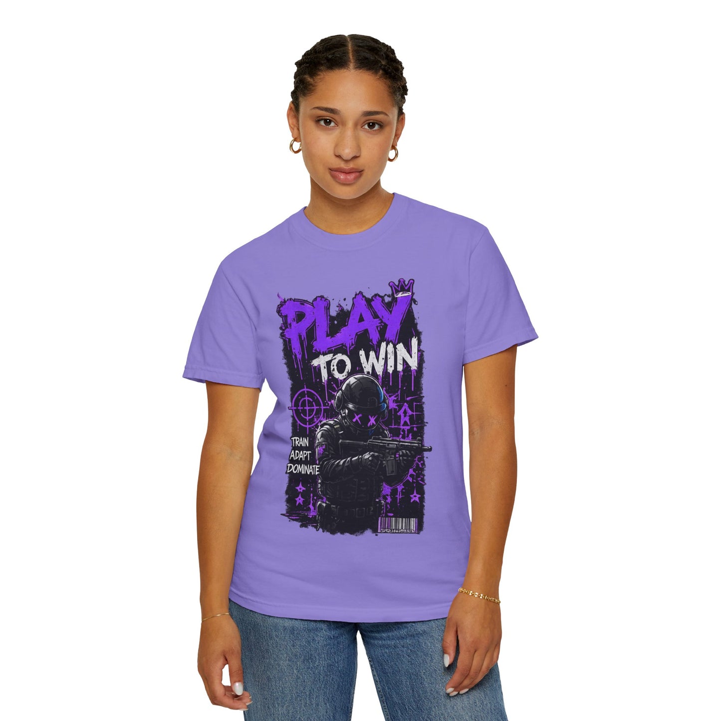 Play to Win Graphic T-Shirt — Gamer Tactical Design
