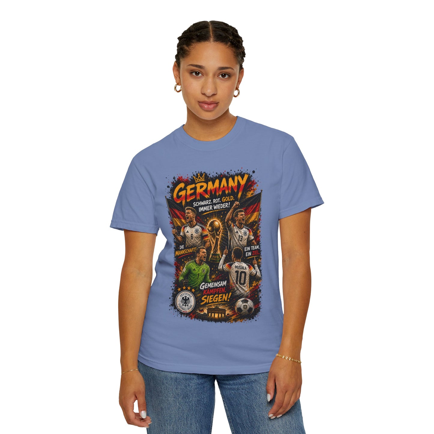 Germany Soccer Players Poster T-Shirt | World Cup Football Team Tee