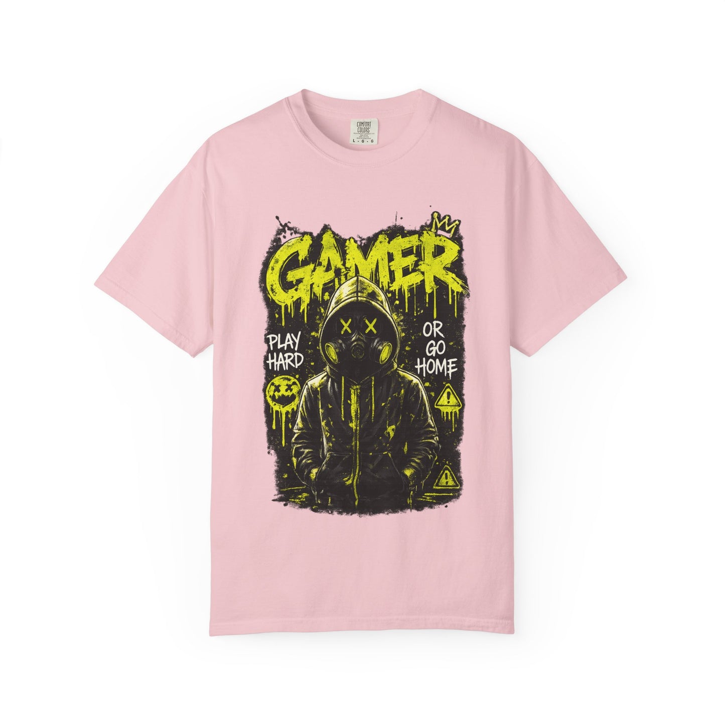 Gamer Graphic T-Shirt — "Play Hard or Go Home" Neon Streetwear