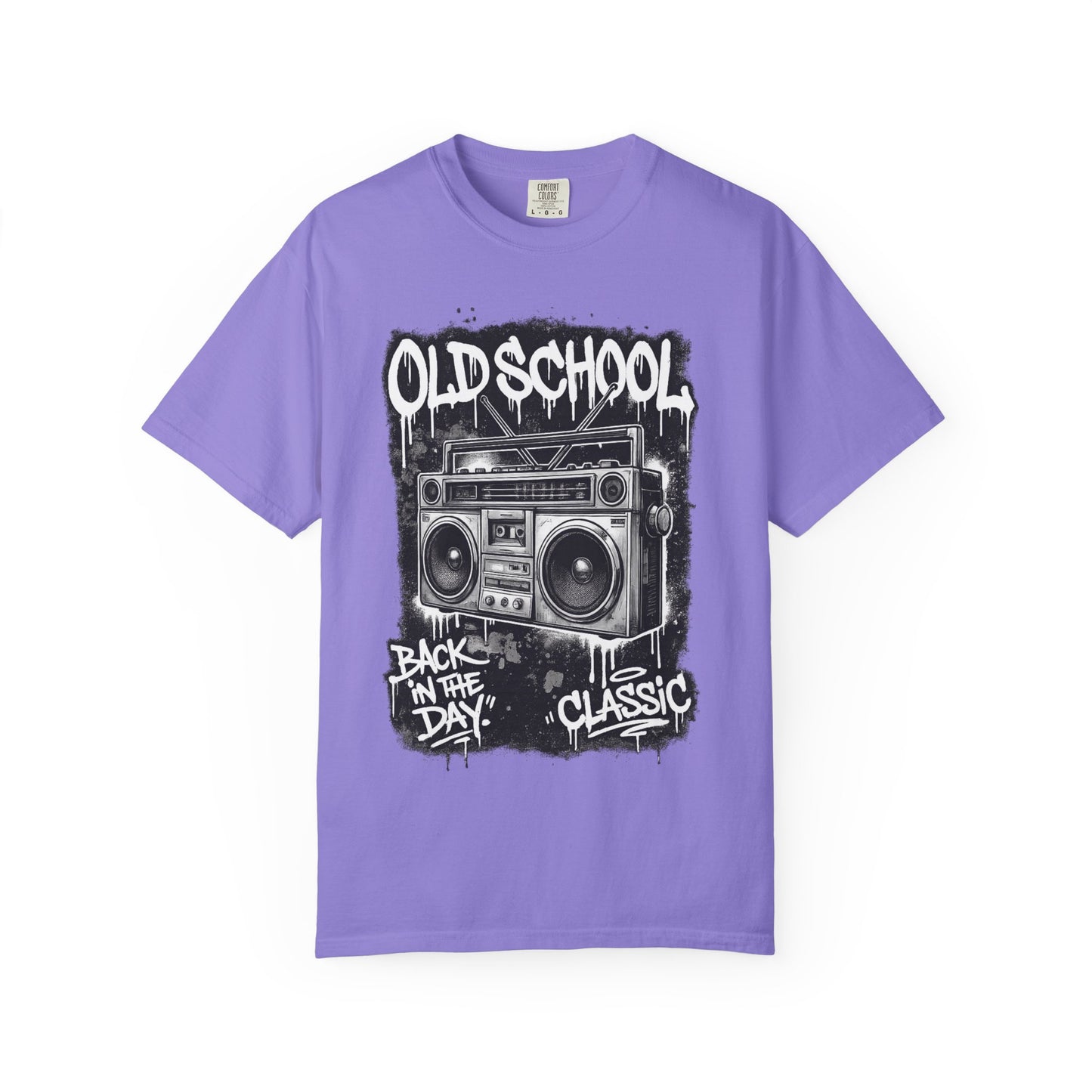 Old School Boombox T-Shirt — "Back in the Day" Vintage Hip Hop Graphic Tee
