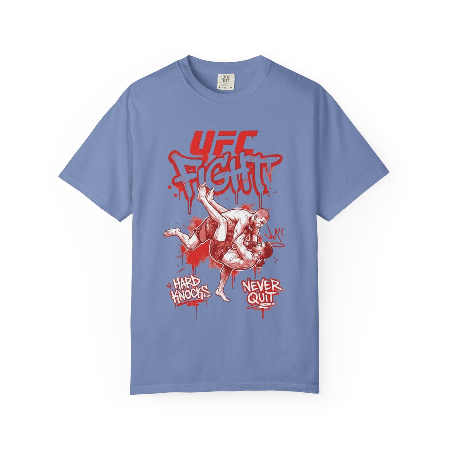 UFC Fight T-Shirt — 'Never Quit' MMA Graphic Tee