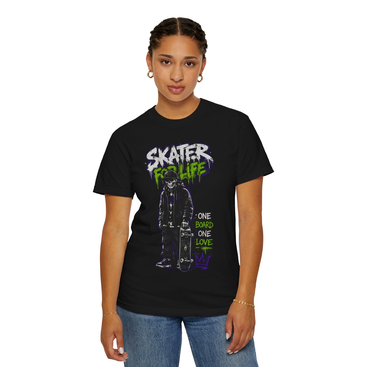 Skater for Life T-Shirt — One Board One Love Skateboard Graphic Tee
