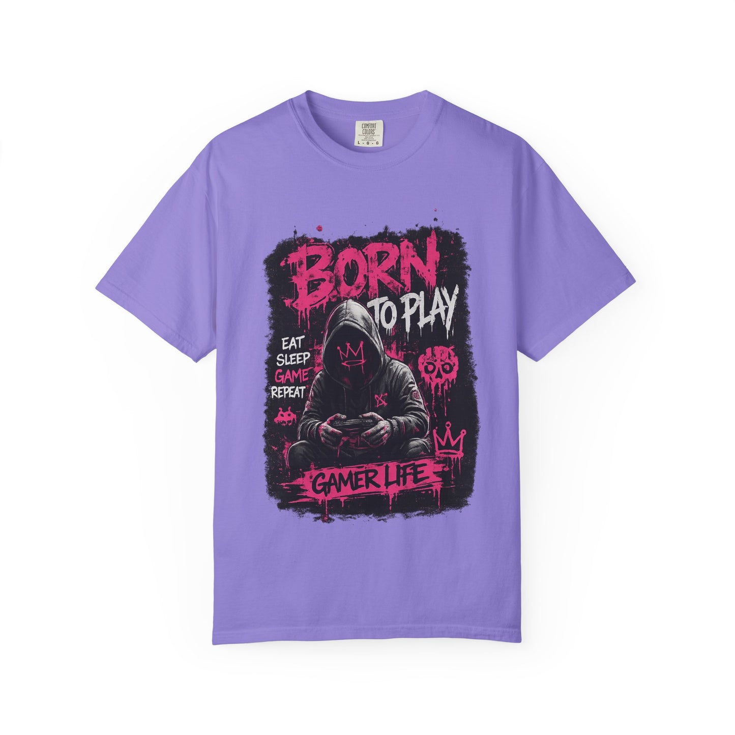 Gamer Life T-Shirt — "Born to Play" Hooded Player Graphic Tee