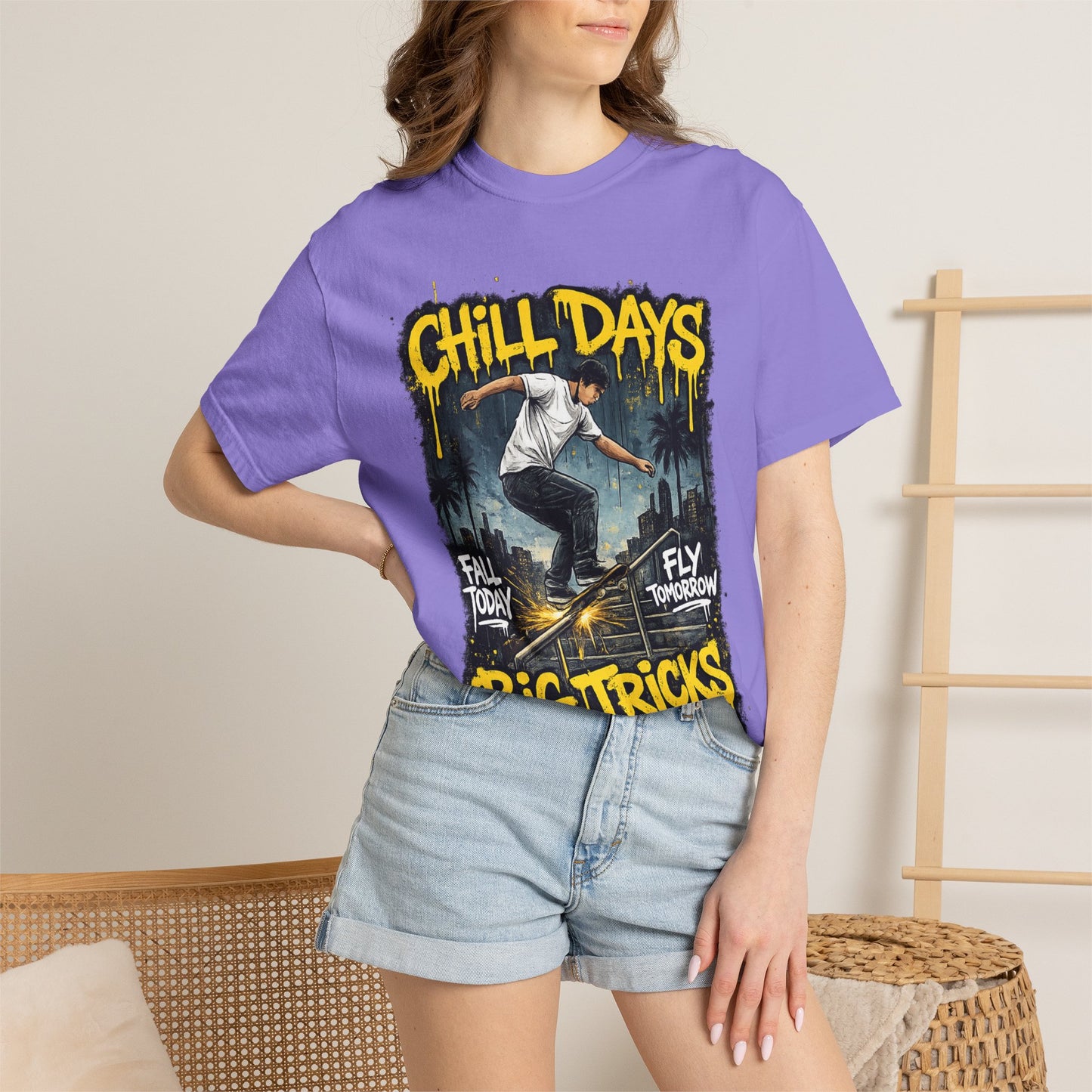 Chill Days Big Tricks Skateboard T‑Shirt
