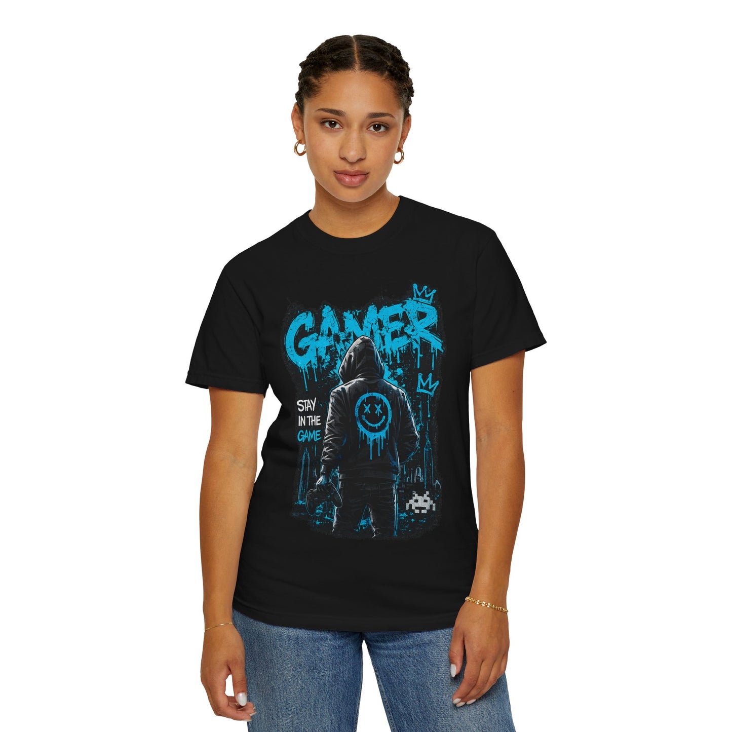 Gamer Streetwear T-Shirt – 'Stay in the Game' Graphic Tee