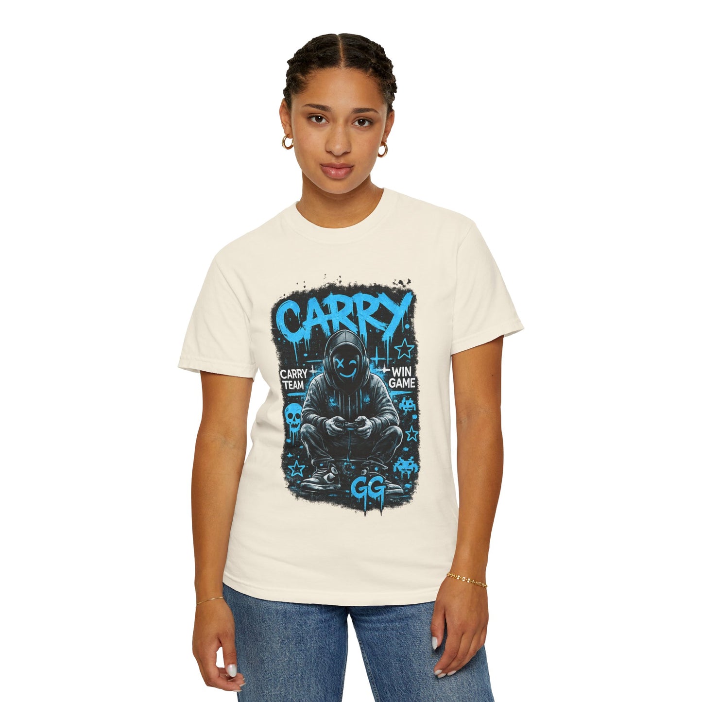 Carry Gamer Hoodie T-Shirt | Esports Gamer Graphic Tee