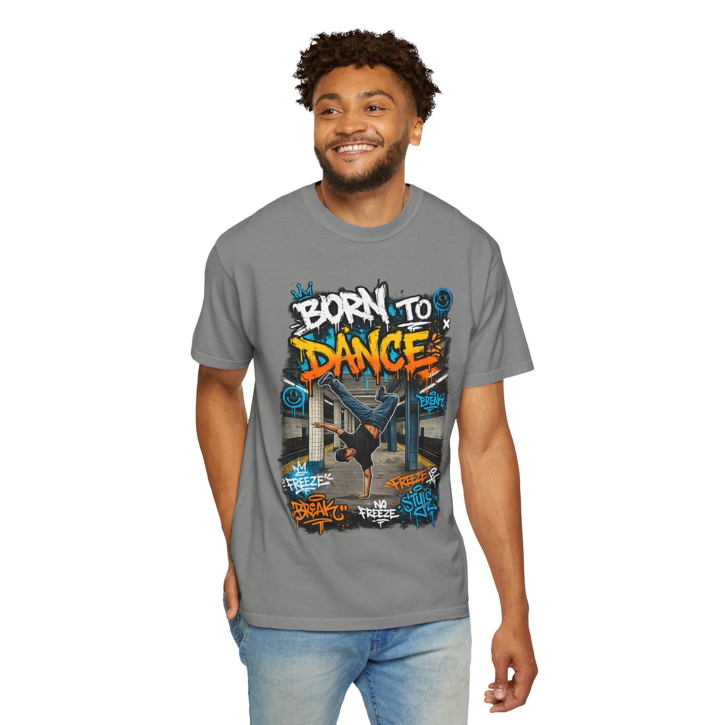 Born to Dance graffiti breakdance shirt | T-Shirt