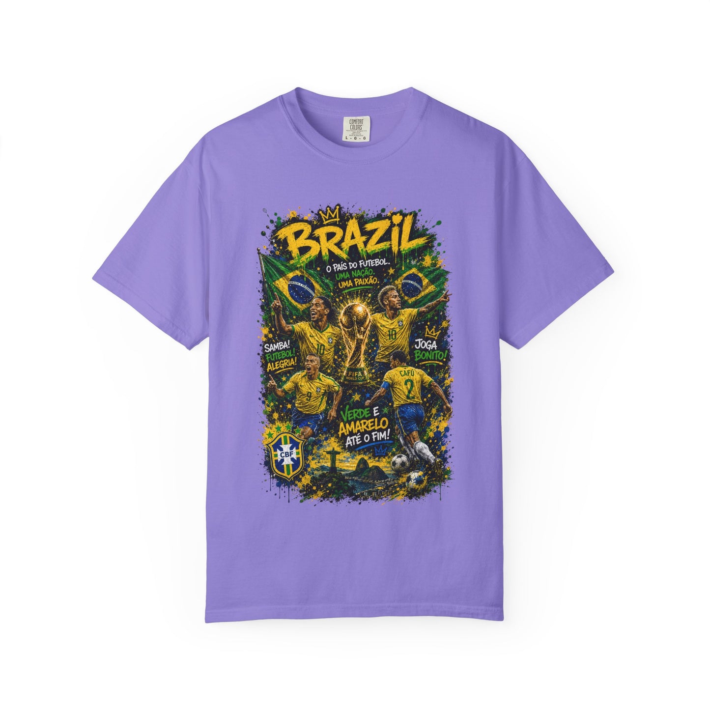 Brazil Football Players T-shirt | Brazilian Soccer Graphic Tee