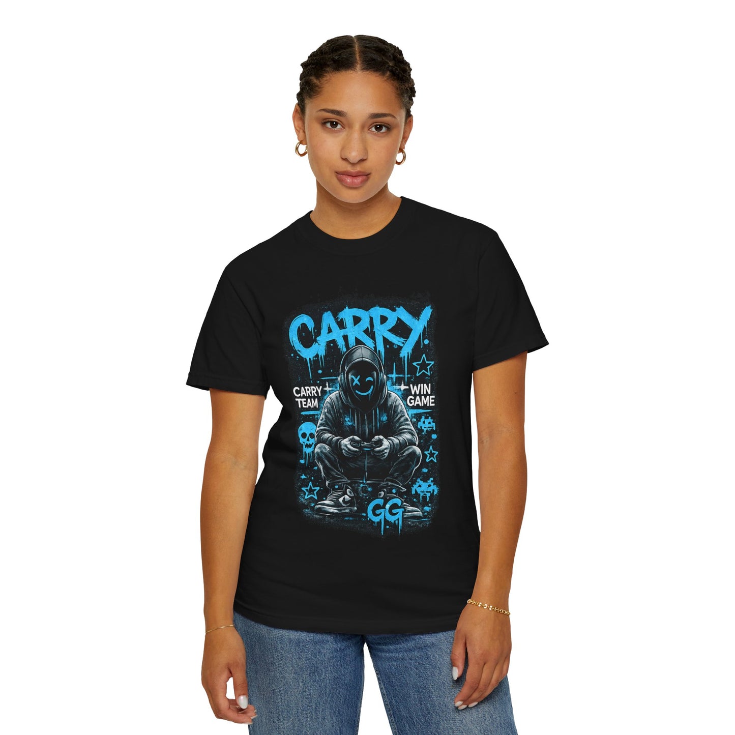 Carry Gamer Hoodie T-Shirt | Esports Gamer Graphic Tee