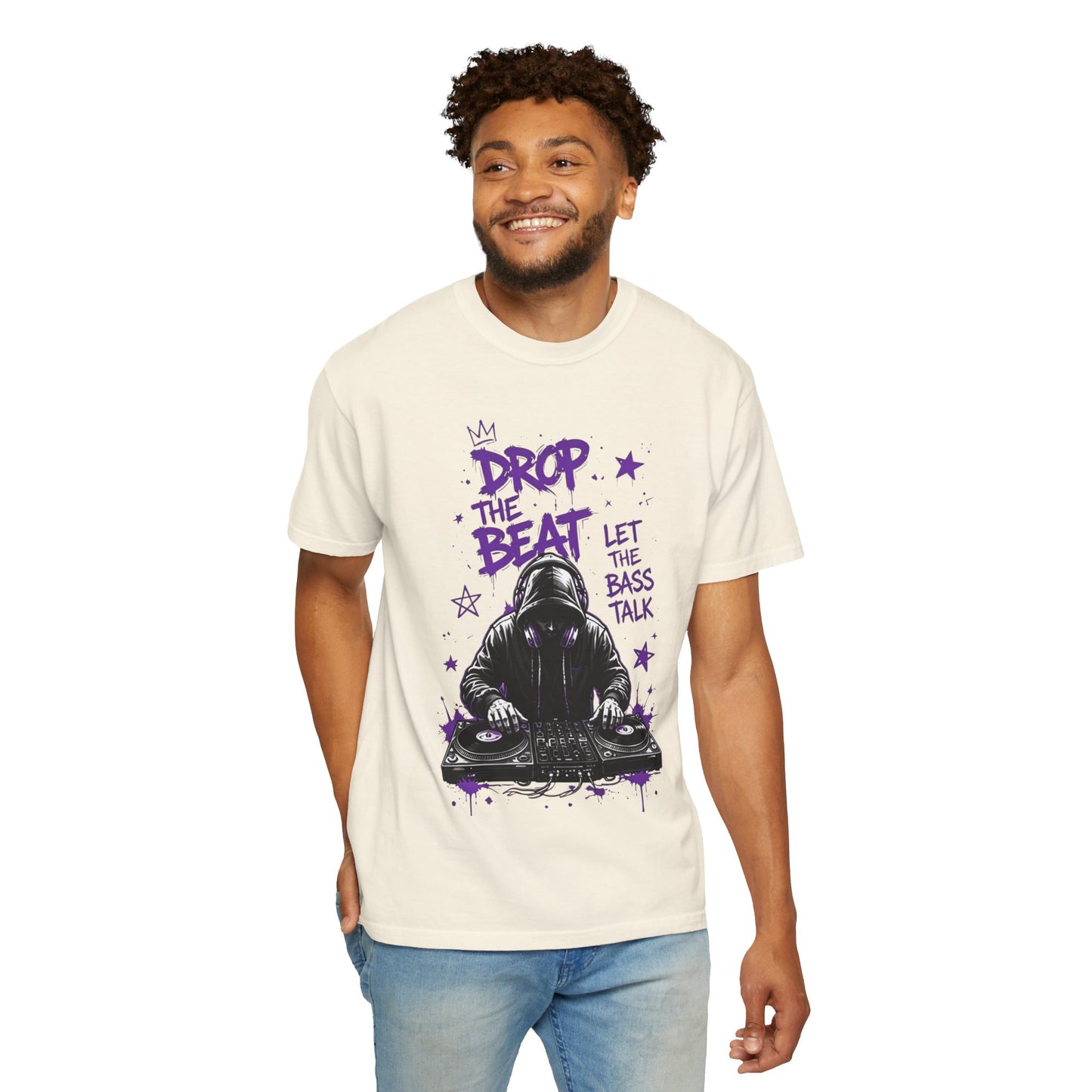 Drop the Beat DJ T-Shirt — "Let the Bass Talk" Graphic Tee