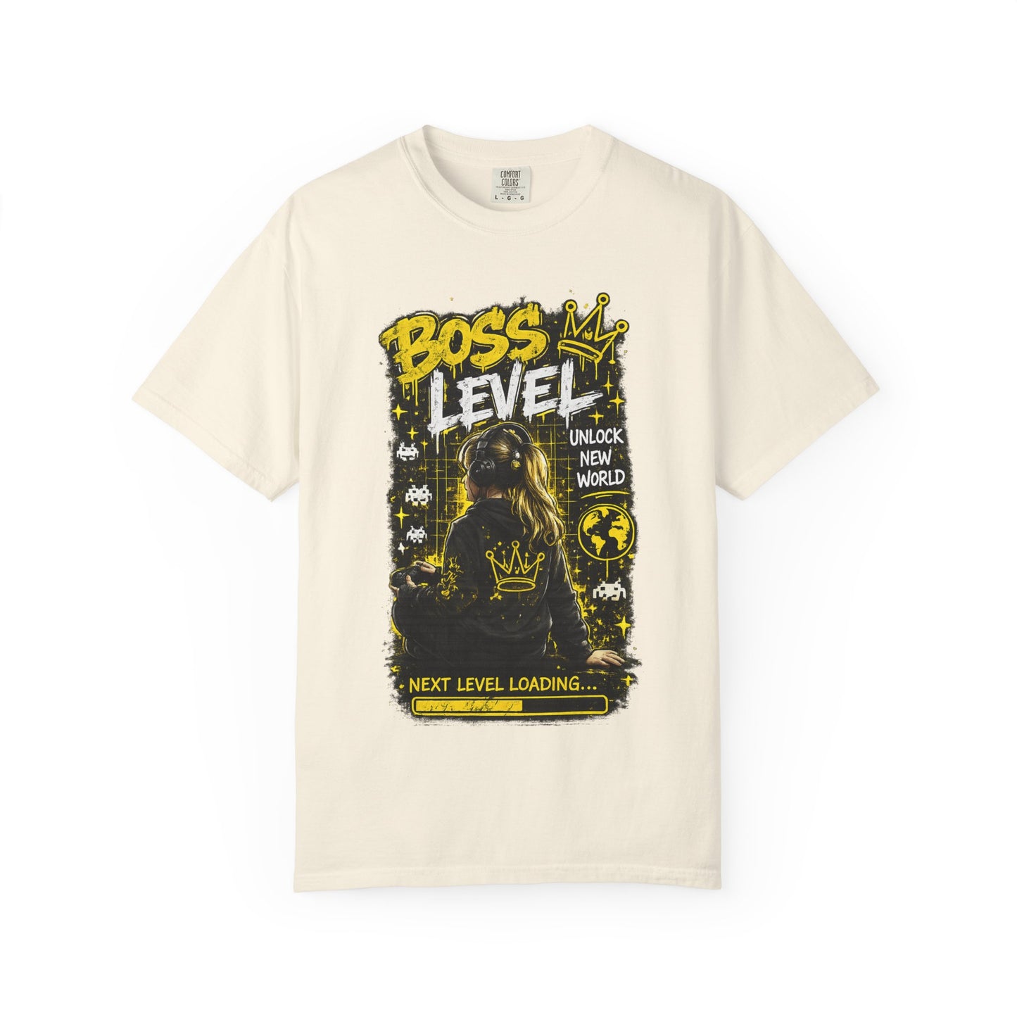 Boss Level T-Shirt — "Boss Level: Next Level Loading" Graphic Tee for Gamers & Leaders