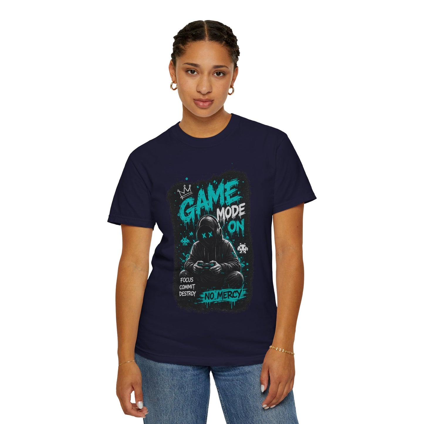 Gaming T-Shirt — "Game Mode On: No Mercy" Gamer Tee