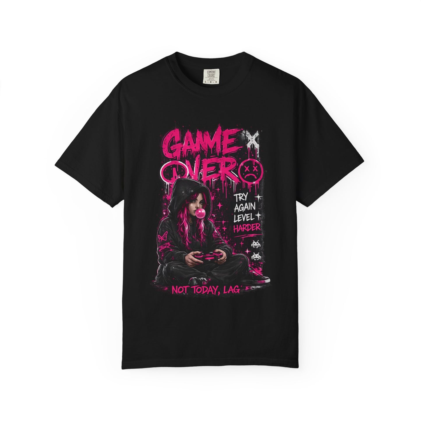 Game Over Graphic T-Shirt — 'Not Today, Lag' Gamer Tee