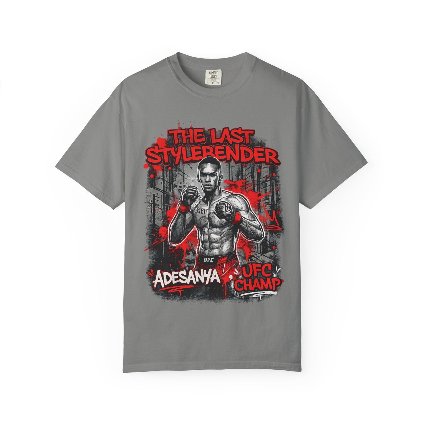 Adesanya 'The Last Stylerender' UFC Champ Graphic T-Shirt