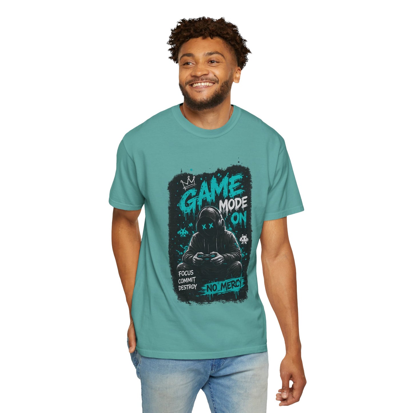 Gaming T-Shirt — "Game Mode On: No Mercy" Gamer Tee