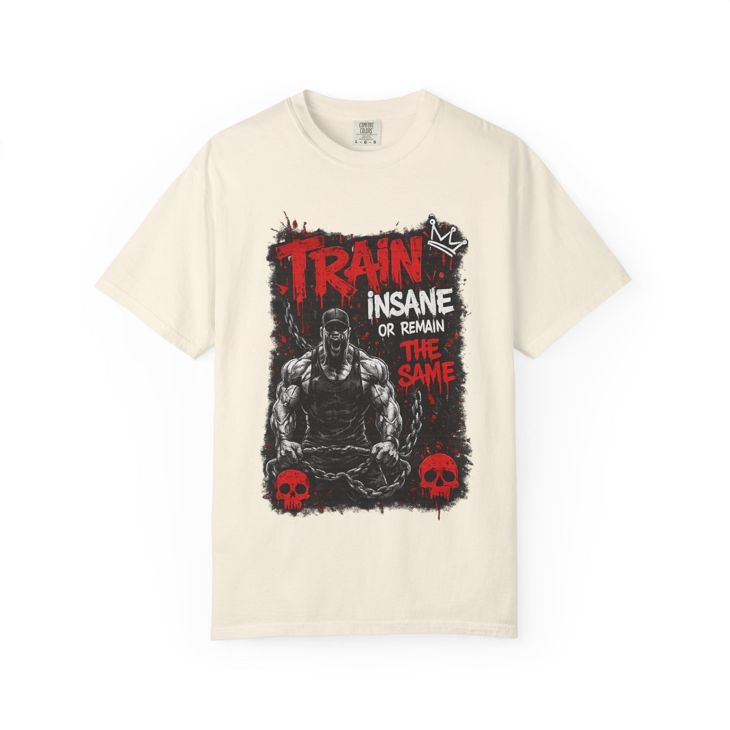 Train Insane Fitness T-Shirt — “Train Insane or Remain the Same” Gym Tee