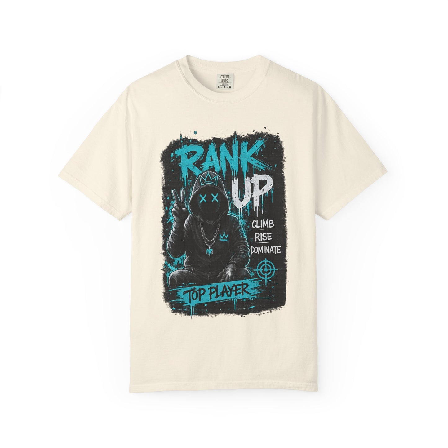 Rank Up Gaming T-Shirt — "Top Player" Gamer Graphic Tee