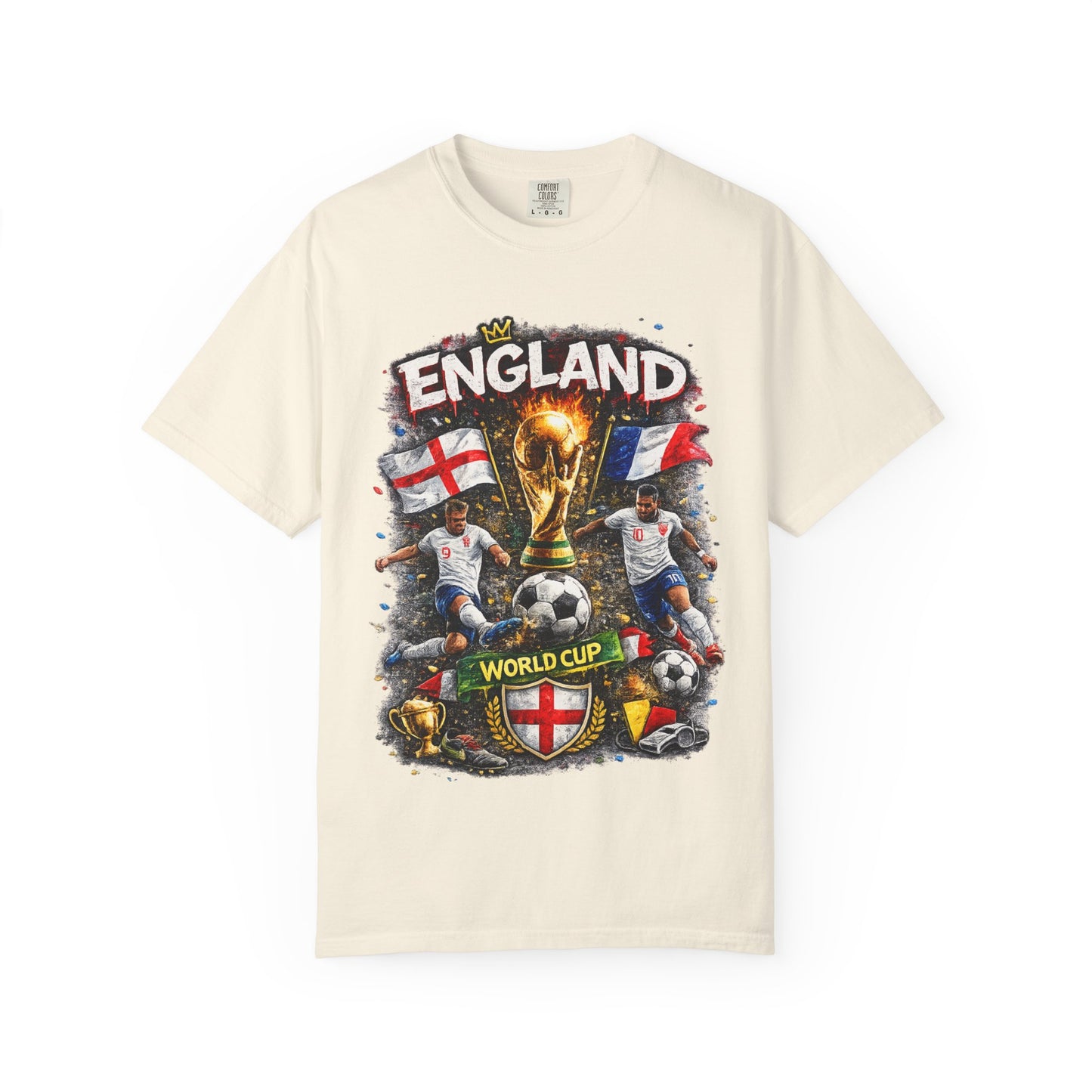 England World Cup Soccer T-Shirt | Football Trophy, St George Flags