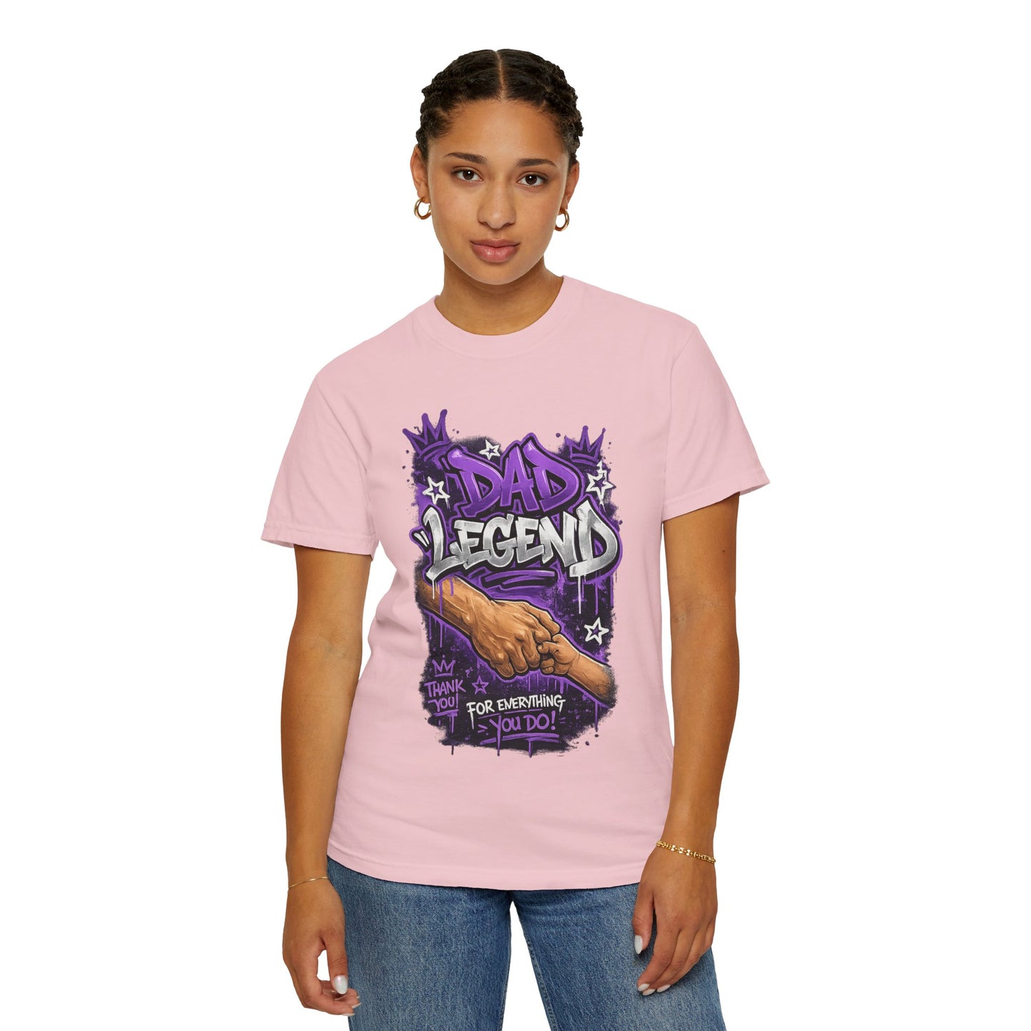Dad Legend graffiti hands illustration T-Shirt | Thank You For Everything design