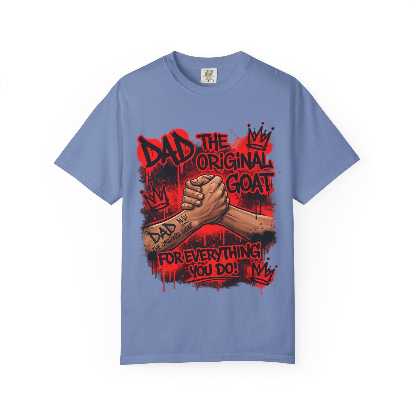 The Original GOAT Dad T-Shirt | Arm Wrestle Graphic Fathers Day Shirt