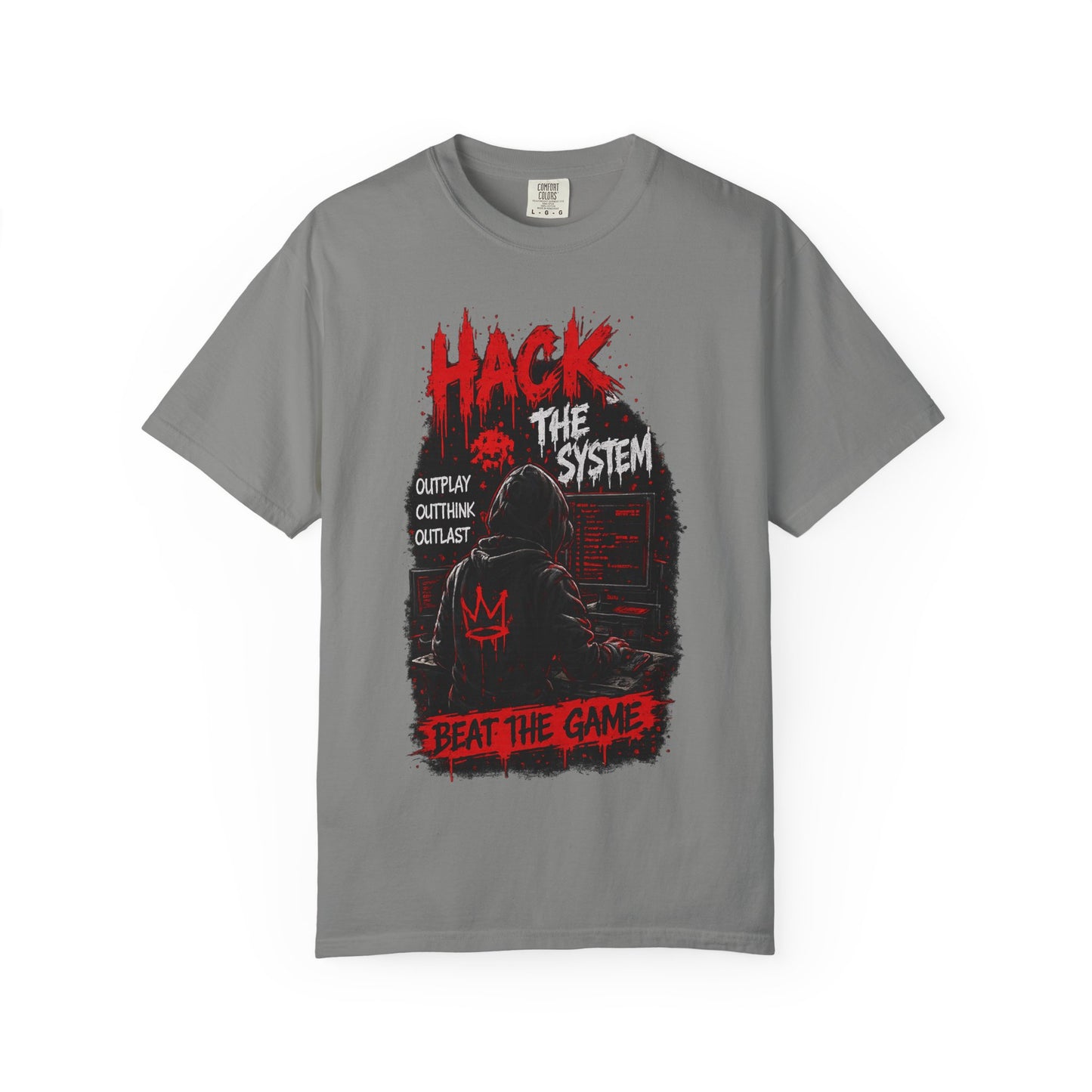 Hack the System T-Shirt — Beat the Game Hacker Graphic Tee