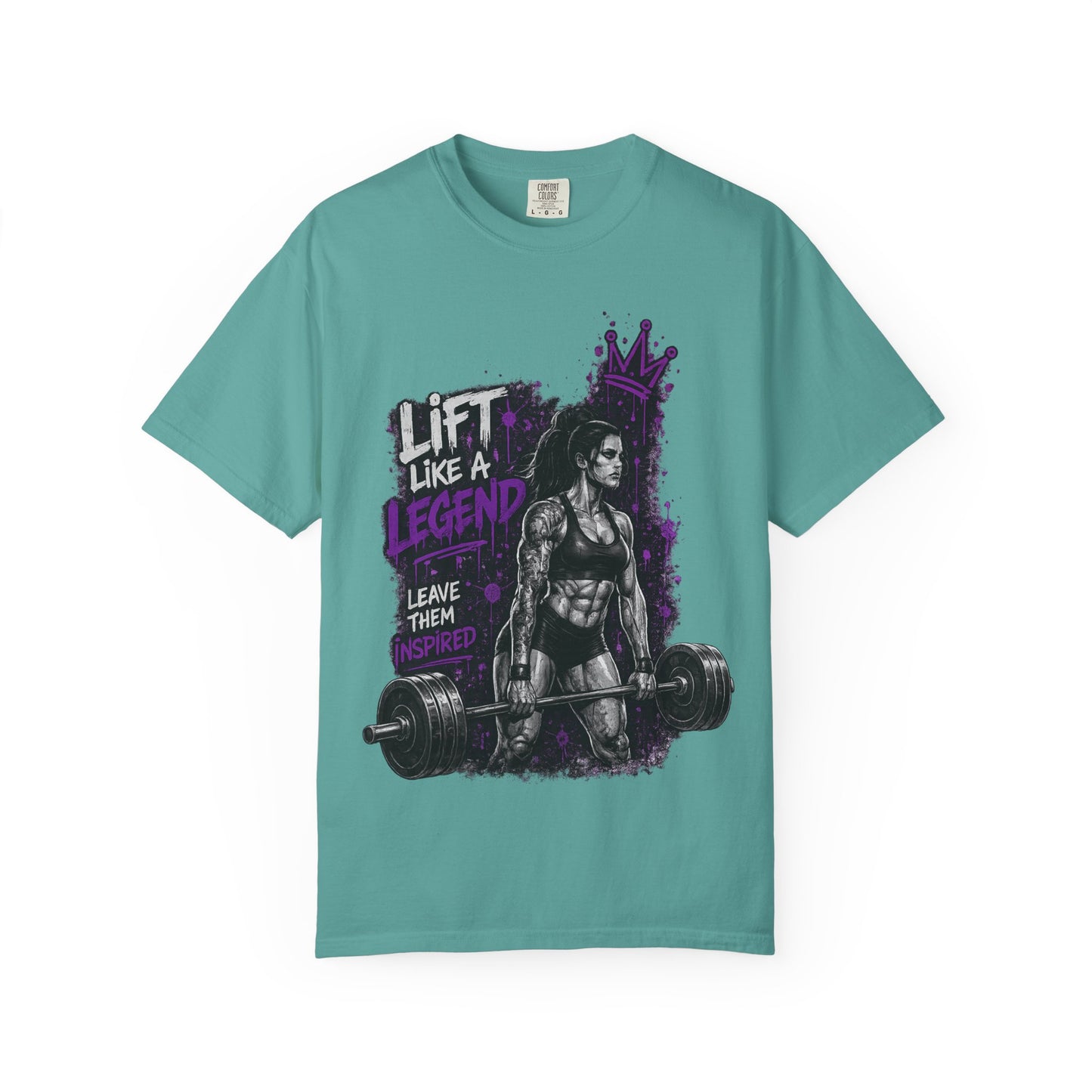 Lift Like a Legend Weightlifting T-Shirt — Female Power Deadlift Gym Tee