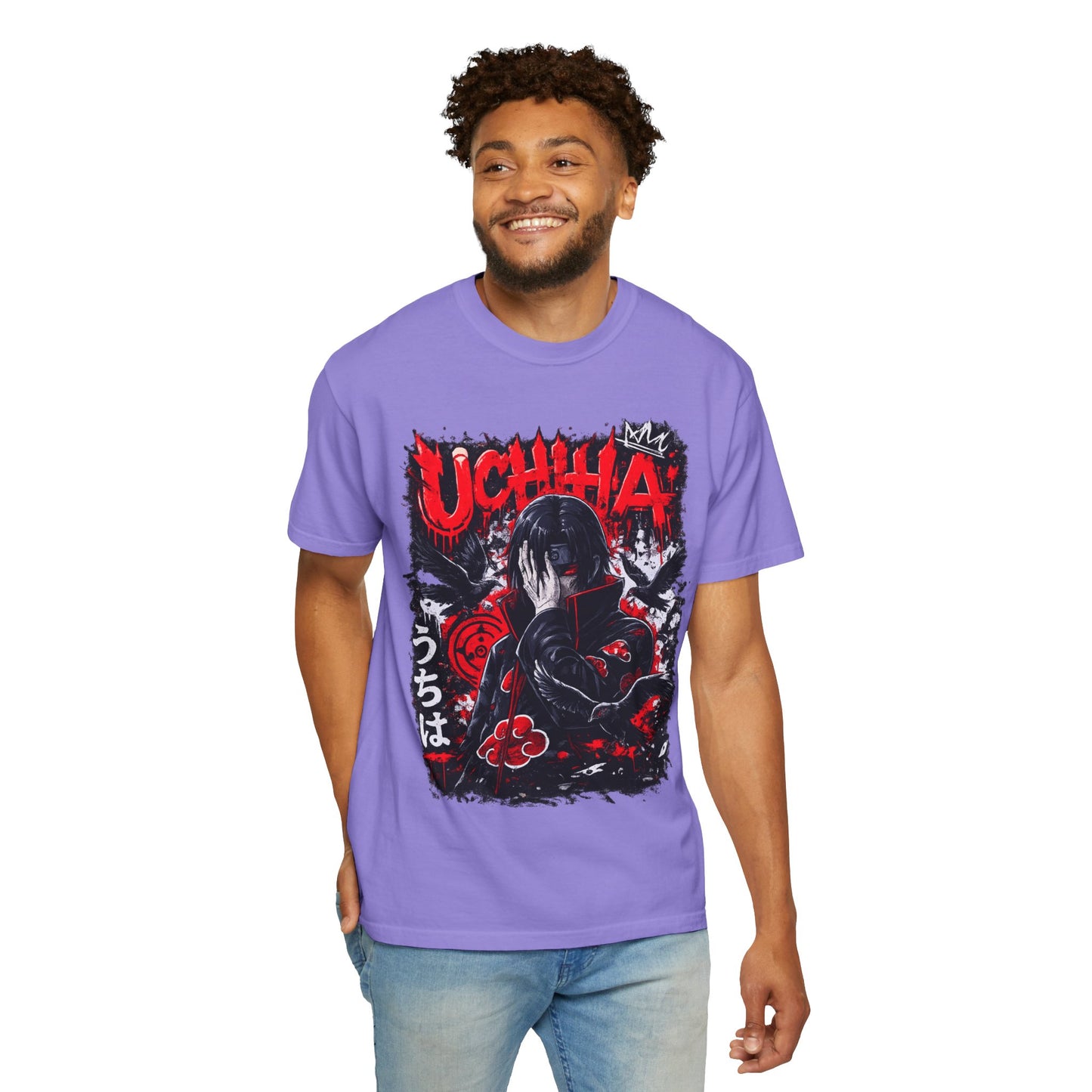 Uchiha Anime Graphic T-Shirt — Dark Manga Ninja Art Tee