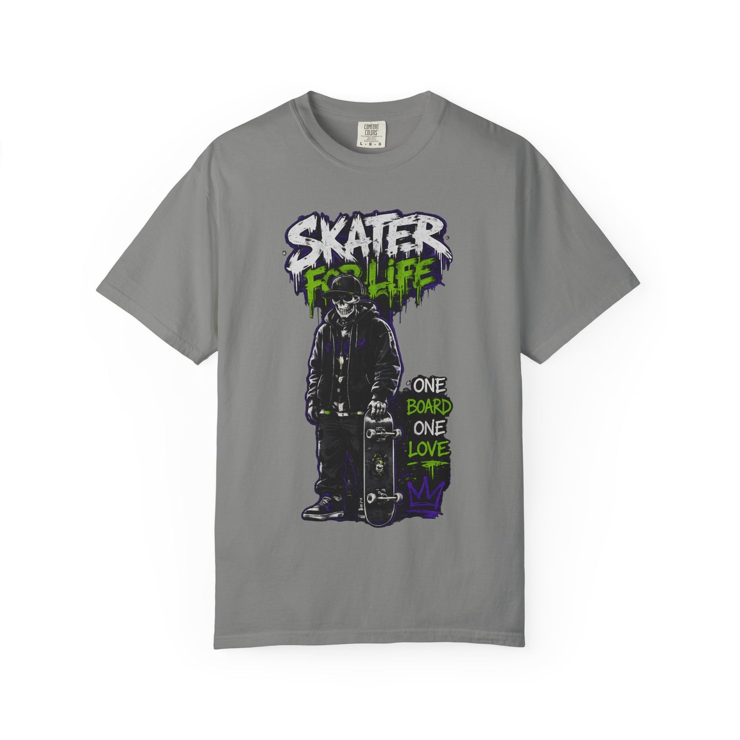 Skater for Life T-Shirt — One Board One Love Skateboard Graphic Tee