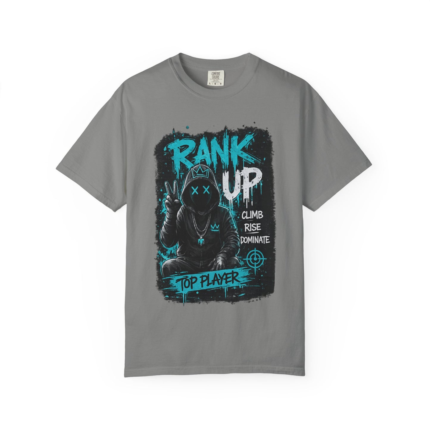 Rank Up Gaming T-Shirt — "Top Player" Gamer Graphic Tee