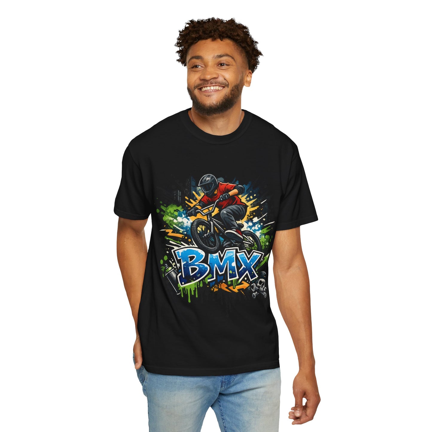 BMX Graffiti Rider T-Shirt — Extreme BMX Bike Tee